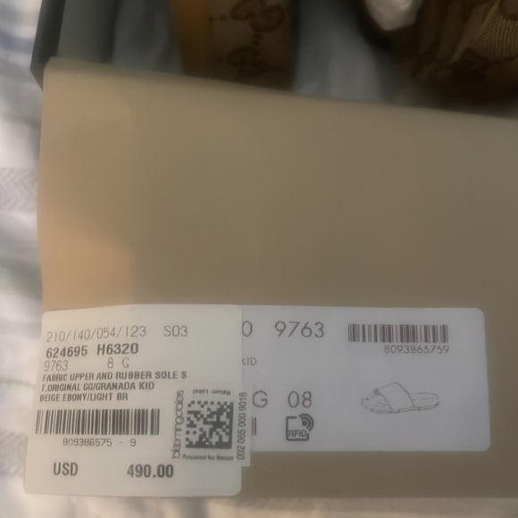 COPY - Men Gucci slides size 8 or a 10 in women. - Picture 4 of 4